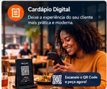 Menu digital com QR Codes